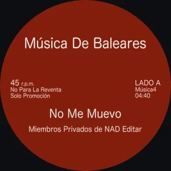 NAD - No Me Muevo / Era De La Razón Vinyl