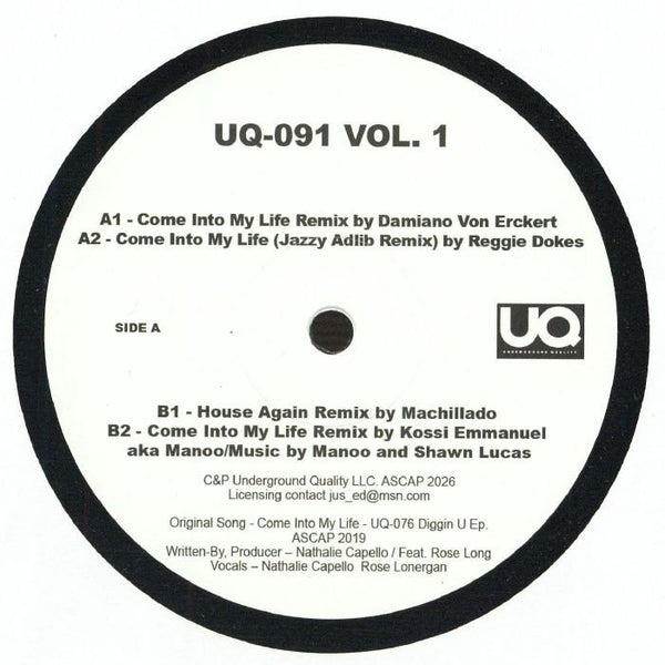 Nathalie Capello / Rose Lonergan - Come Into My Life Remix Vol 1 Vinyl
