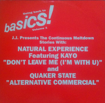 Natural Experience Featuring Kayo / Quaker State - Going Back To Basics! Volume 1 Vinyl Vinly Record