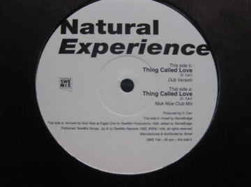 Natural Experience - Thing Called Love Vinyl Vinly Record