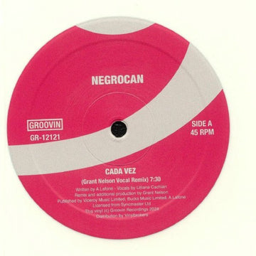Negrocan - Cada Vez Vinyl Vinly Record