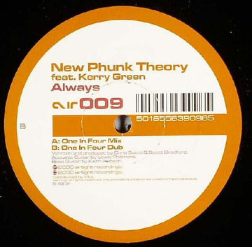 New Phunk Theory Feat. Kerry Green - Always Vinyl Vinly Record