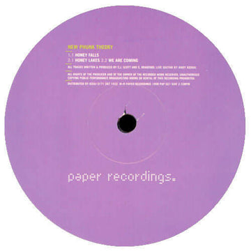 New Phunk Theory - Honey Falls Vinyl Vinly Record