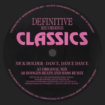 Nick Holder - Dance, Dance, Dance Vinyl