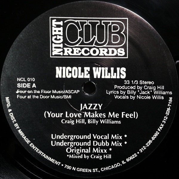 Nicole Willis - Jazzy (Your Love Makes Me Feel) Vinyl