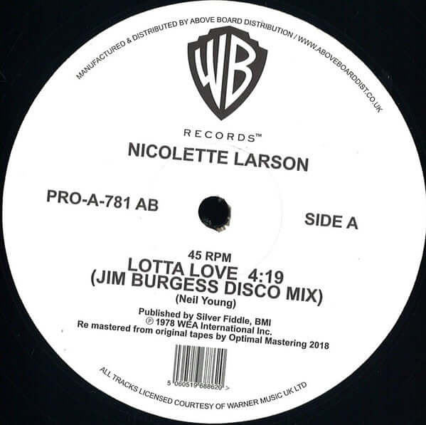 Nicolette Larson - Lotta Love Vinyl
