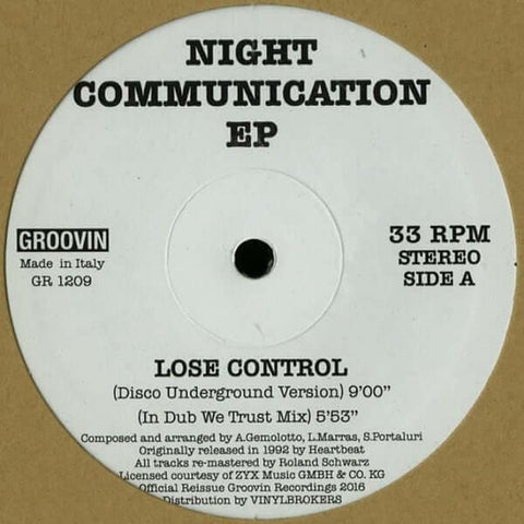 Night Communication - Night Communication EP Vinyl - Vinyl Record