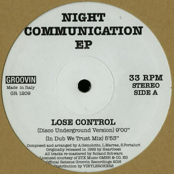 Night Communication - Night Communication EP Vinyl