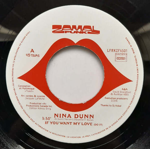 Nina Dunn - If You Want My Love Vinyl - Vinyl Record