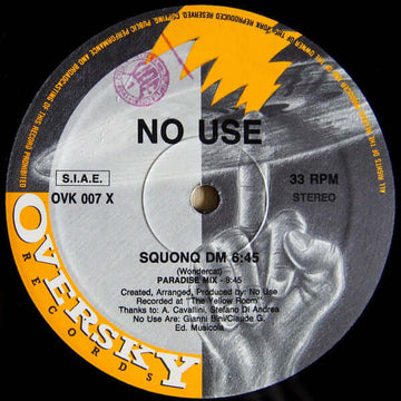 No Use - Squonq DM 6:45 / Screen Of Visions Vinyl Vinly Record