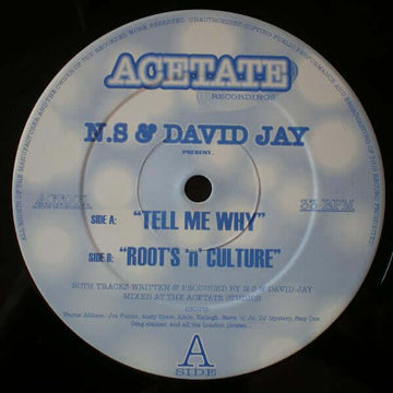 N.S & David Jay - Tell Me Why Vinyl Vinly Record
