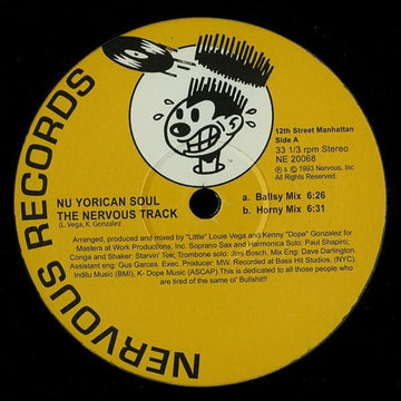 Nu Yorican Soul - The Nervous Track Vinyl Vinly Record