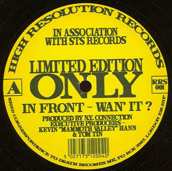 N.Y. Connection - In Front - Wan' It? Vinyl