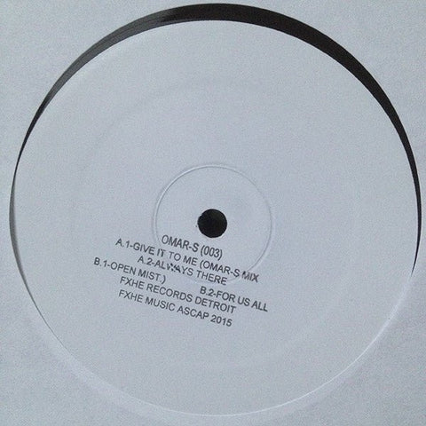 Omar - S - 003 Vinyl - Vinyl Record