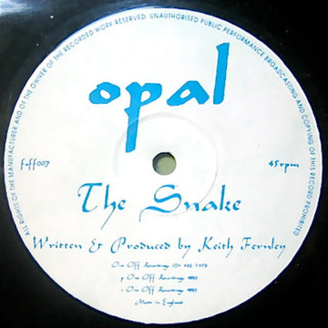 Opal - The Snake Vinyl Vinly Record