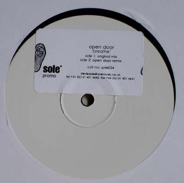 Open Door - Breathe Vinyl Vinly Record