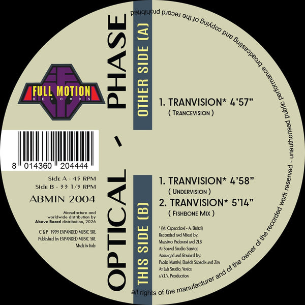 Optical Phase - Tranvision Vinyl