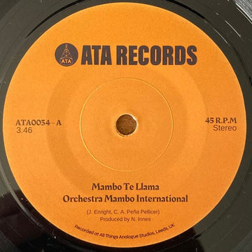 Orchestra Mambo International - Mambo Te Llama Vinyl Vinly Record