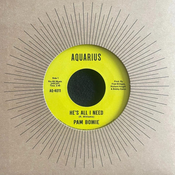 Pam Bowie - He's All I Need / Everlasting Love Vinyl