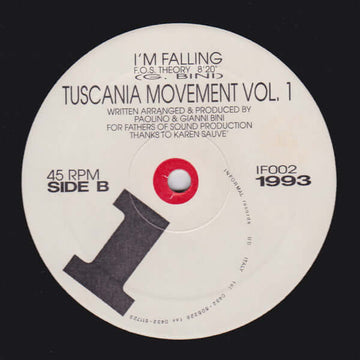 Paoliño & Gianni Bini - Tuscania Movement Vol. 1 - I'm Falling Vinyl Vinly Record