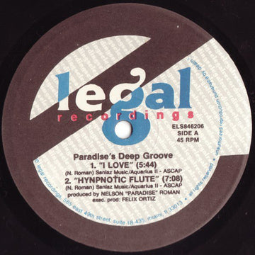 Paradise's Deep Groove - I Love Vinyl Vinly Record