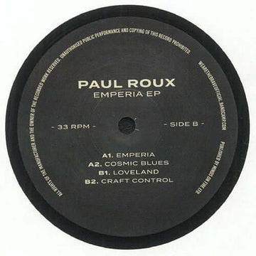 Paul Roux - Emperia EP Vinyl Vinly Record