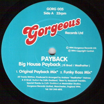 Payback - Big House Payback Vinyl Vinly Record