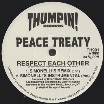 Peace Treaty - Respect Each Other Vinyl Vinly Record