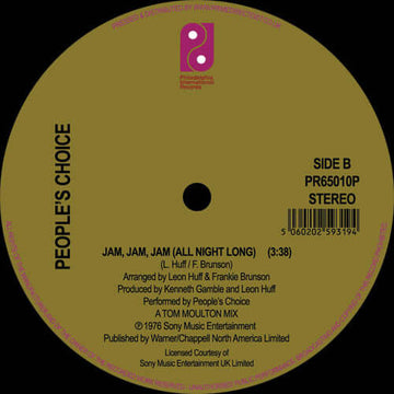 People's Choice - Here We Go Again / Jam, Jam, Jam (All Night Long) Vinyl Vinly Record