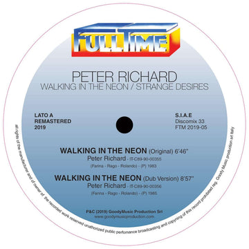 Peter Richard - Walking In The Neon Vinyl Vinly Record