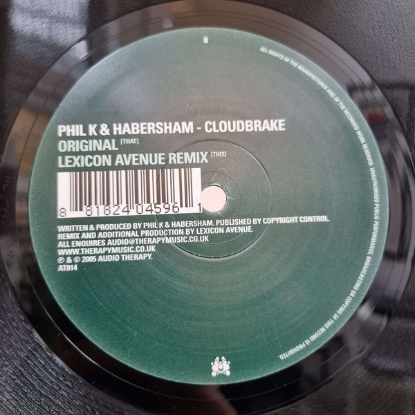 Phil K & Habersham - Cloudbrake Vinyl