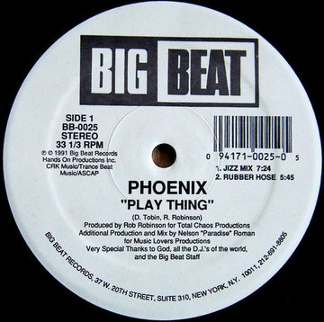 Phoenix - Play Thing Vinyl Vinly Record
