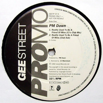PM Dawn - Reality Used To Be A Friend Of Mine Vinyl Vinly Record