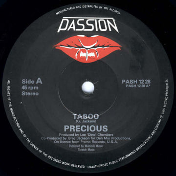 Precious - Taboo Vinyl Vinly Record