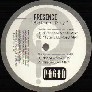 Presence - Better Day Vinyl Vinly Record