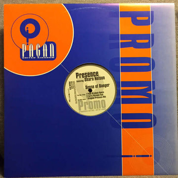Presence Featuring Shara Nelson - Sense Of Danger Vinyl Vinly Record
