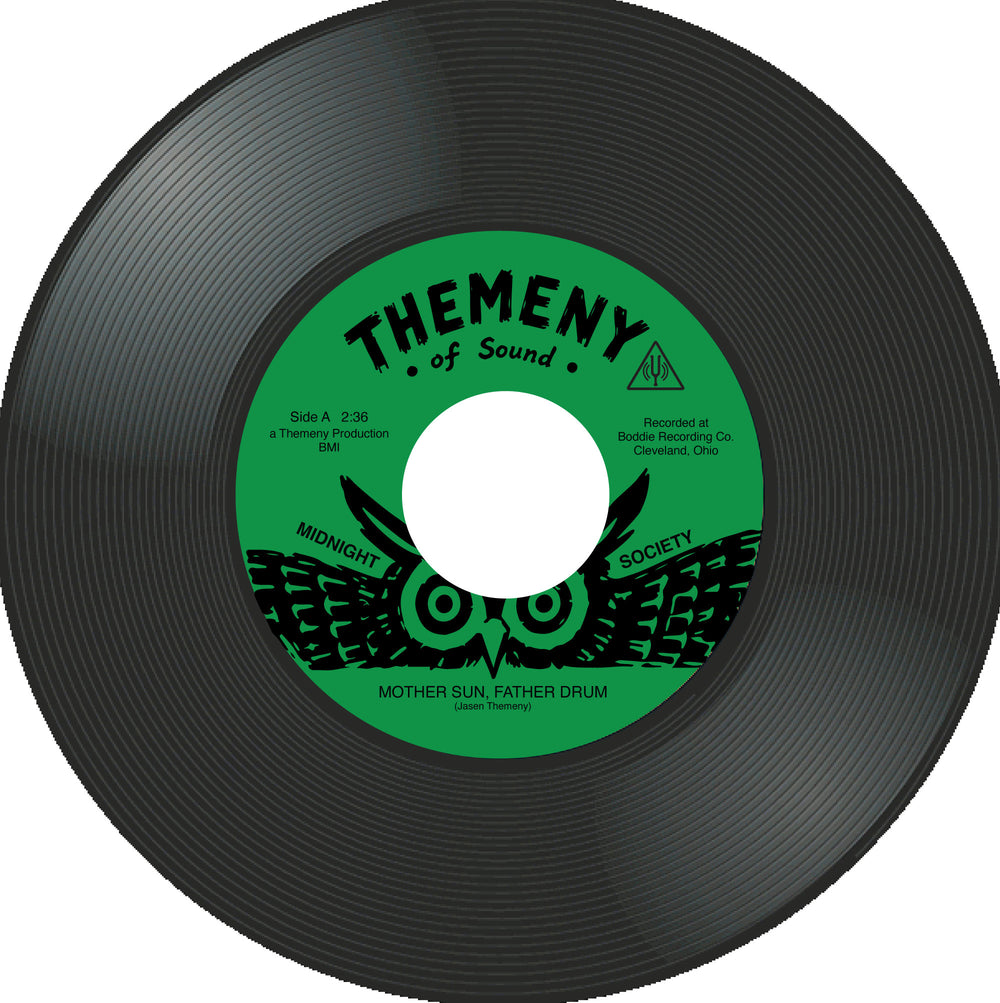 Midnight Society - Mother Sun, Father Drum - A-side label