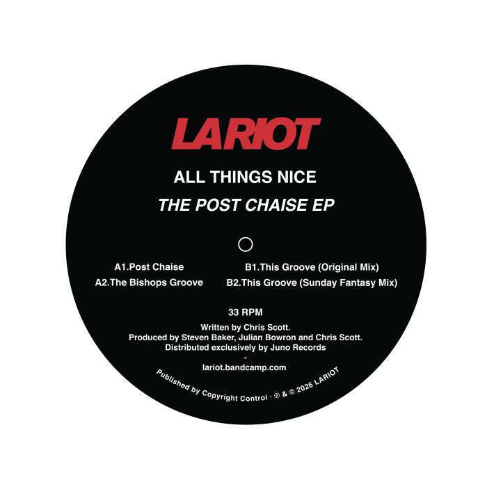 All Things Nice - The Post Chaise EP (Reissue) - front artwork