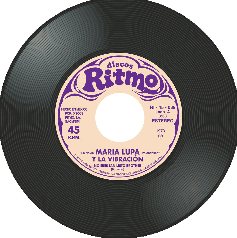 Maria Lupa Y La Vibración - No Eres Tan Listo Brother - A-side label