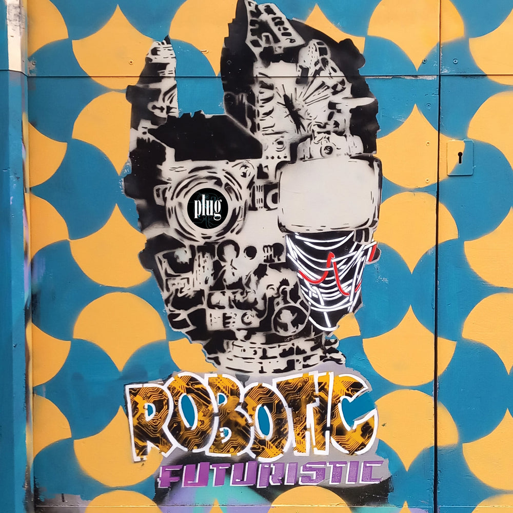 Plug - Robotic Futuristic (Black Vinyl) - release artwork