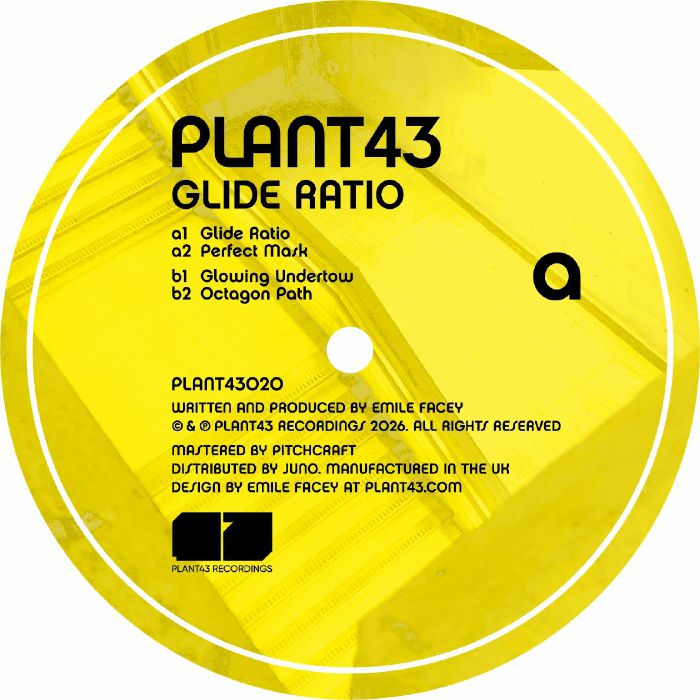 Plant43 - Glide Ratio (Translucent Orange Vinyl) - front artwork