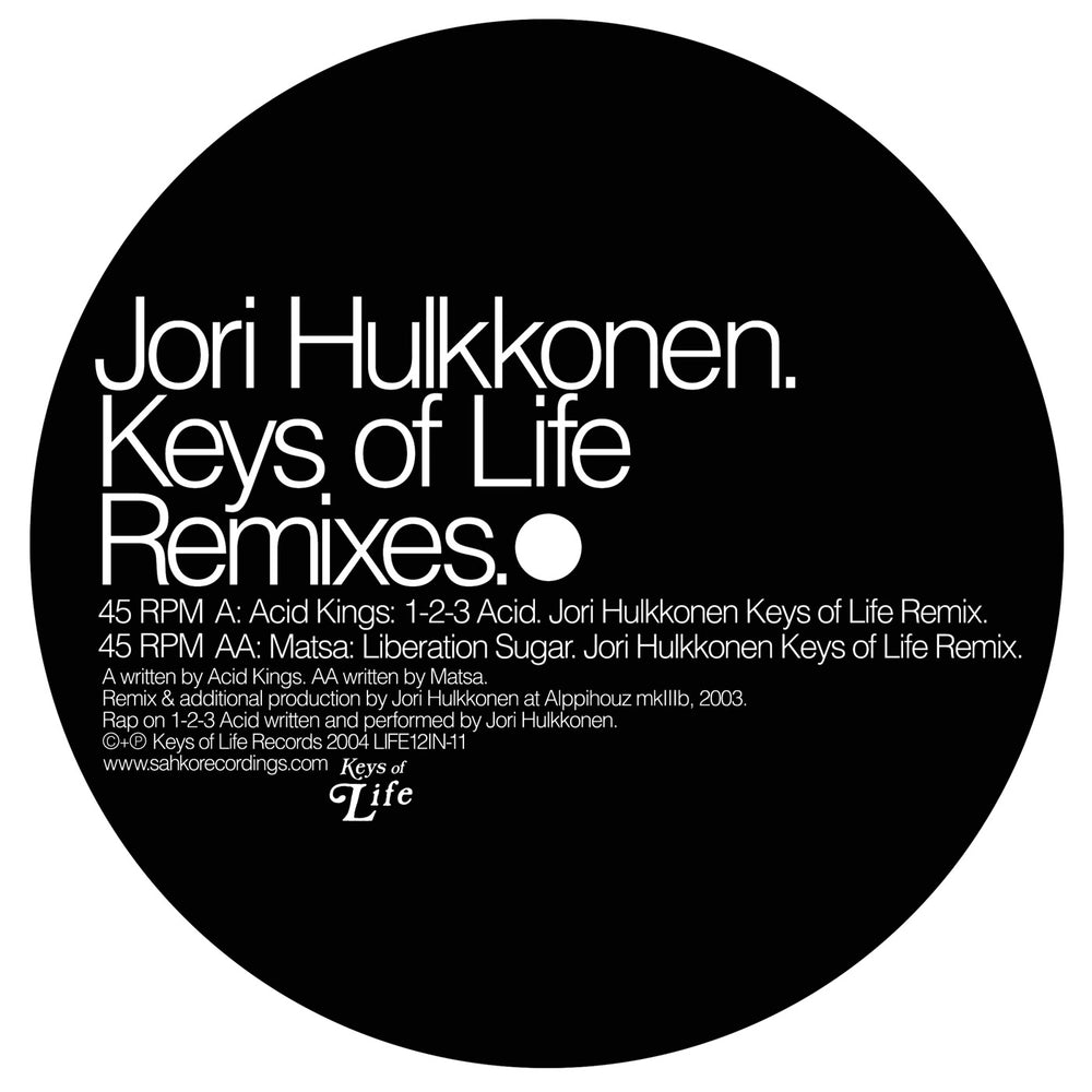 Jori Hulkkonen - Keys of Life Remixes - release artwork