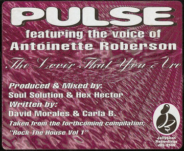 Pulse Featuring The Voice Of Antoinette Roberson - The Lover That You Are Vinyl Vinly Record