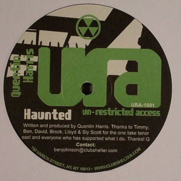 Quentin Harris - Haunted Vinyl Vinly Record