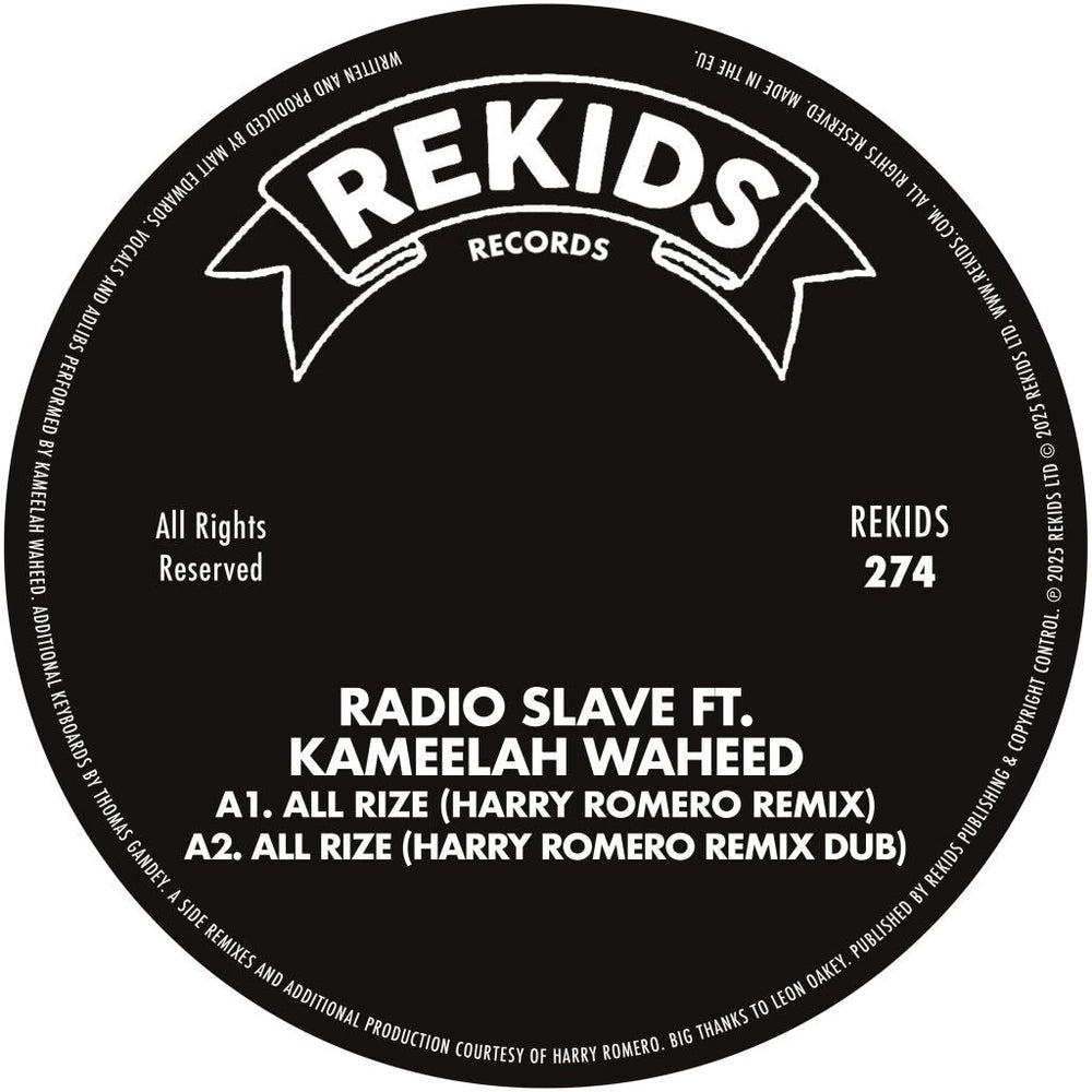 Radio Slave ft. Kameelah Waheed - All Rize (Remixes) Vinyl