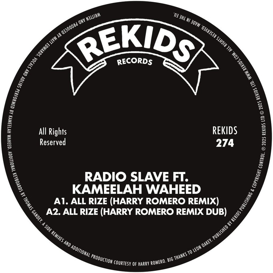 Radio Slave ft. Kameelah Waheed - All Rize (Remixes)