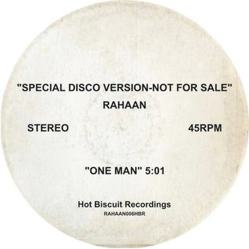 Rahaan - One Man / No Luck Vinyl Vinly Record