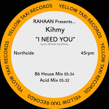 Rahaan presents Kihmy - I Need You Vinyl Vinly Record