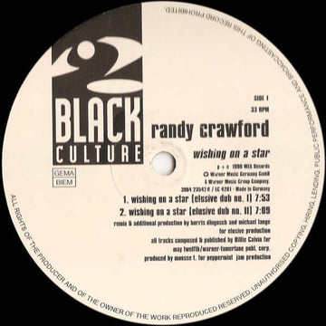 Randy Crawford - Wishing On A Star (Remixes) Vinyl Vinly Record