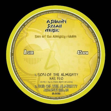 Ras Teo - Son Of The Almighty Riddim Vinyl Vinly Record
